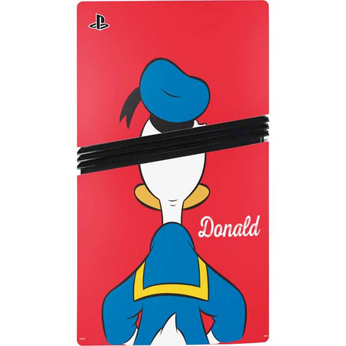 Disney Friends Donald Duck Backwards PS5 Pro Console Skin